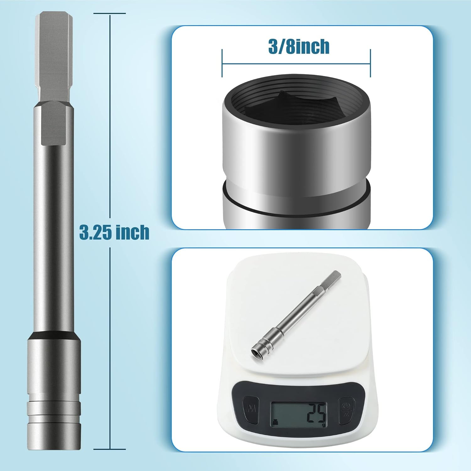 TRAHOOMultitool Bit Driver Extender, Multi Tool 1/4 Bit, Bit Kit