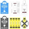 TRAHOONCL Luggage Tag Holders by [4 Pack] Fits Printed (Not Mailed