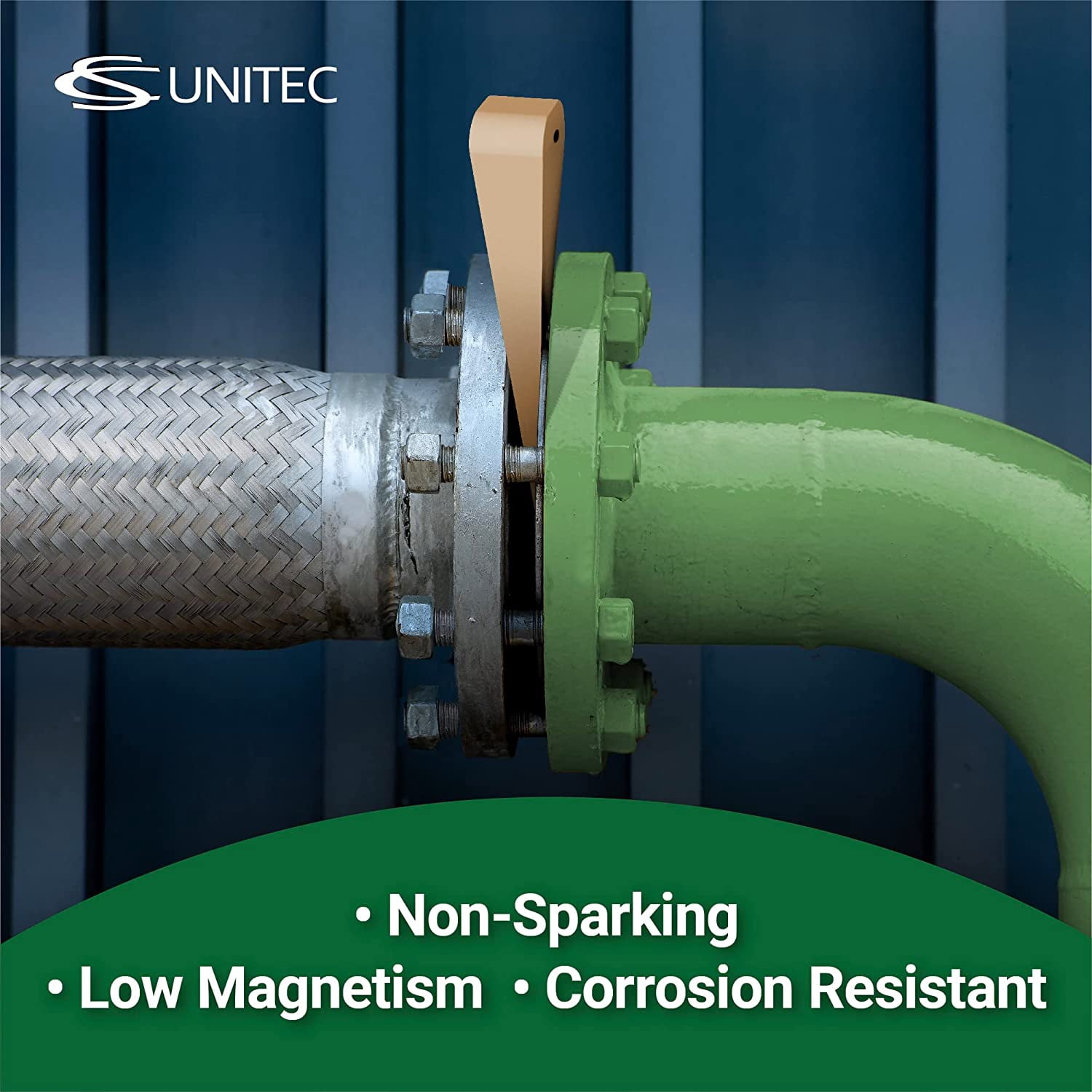 2-Pack Banana Flange Wedges – Galvanized Iron Welding Tool For Pipe Fitting – Non-Magnetic With Lanyard Hole