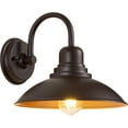 TRAHOOOil Rubbed Bronze Bathroom Vanity Light, Gooseneck Outdoor Barn