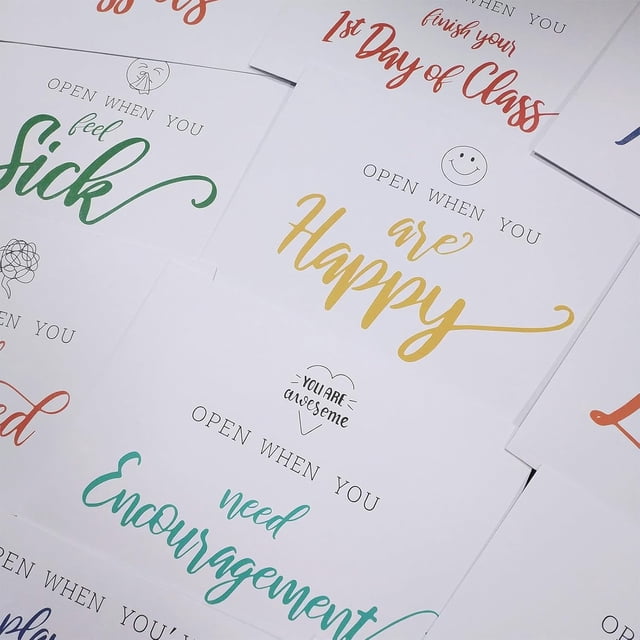 TRAHOOOpen When Envelopes, 16 Pieces Romantic Long Distance