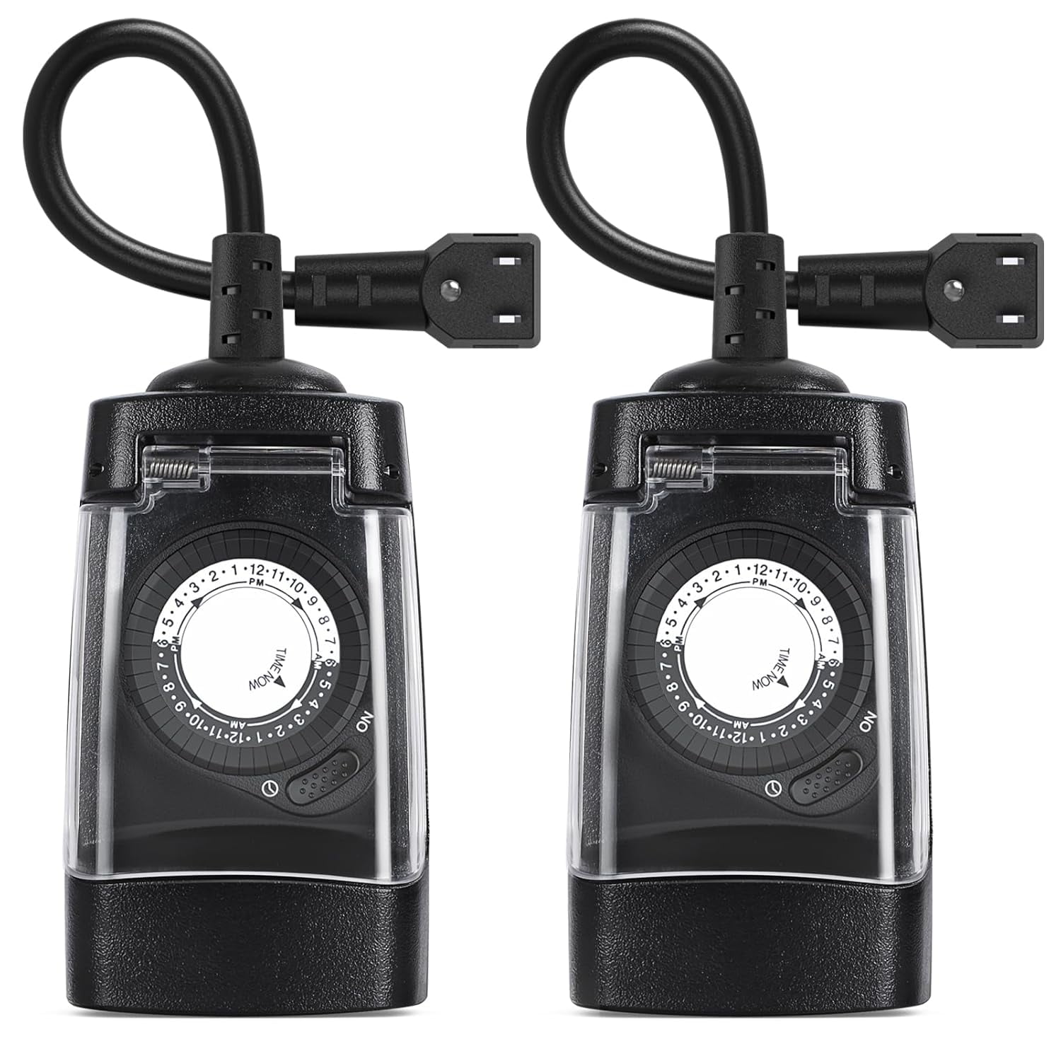 Waterproof Electrical Timer Outdoor Heavy Duty Mechanical Timer - 15 Minute  Intervals, 24 Hour Pool Pump Timer With 2FT Cord Waterproof Outdoor Timer, image size:1500x1500