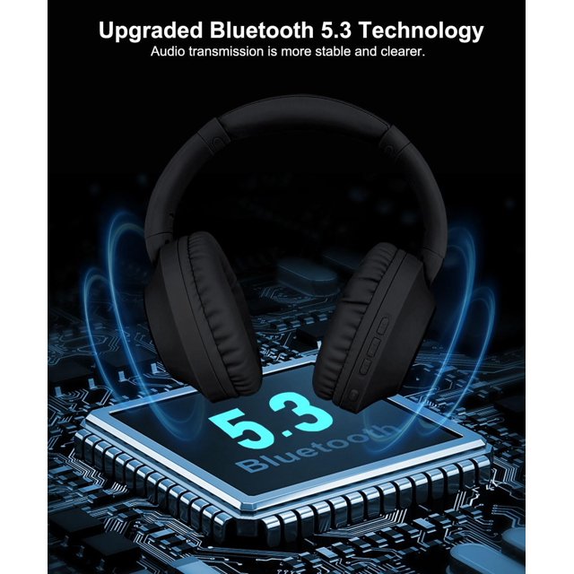TRAHOOOver Ear Wireless Bluetooth Headphones, 20H Playtime Wireless