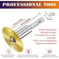 TRAHOOPVC Pipe Inside Cutter(4 Titanium Coating Saw Blades) with 1/4