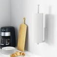TRAHOOPaper Towel Holder SelfAdhesive or Drilling, White Wall