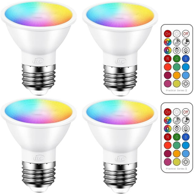 TRAHOOPar16 LED Light Bulbs 40 Watt Equivalent Color Changing E26