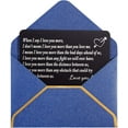 TRAHOOPersonalized Engraved Wallet Card Insert for Husband Boyfriend