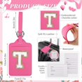 TRAHOOPersonalized Initial Letter Luggage Tag T for Suitcases TSA