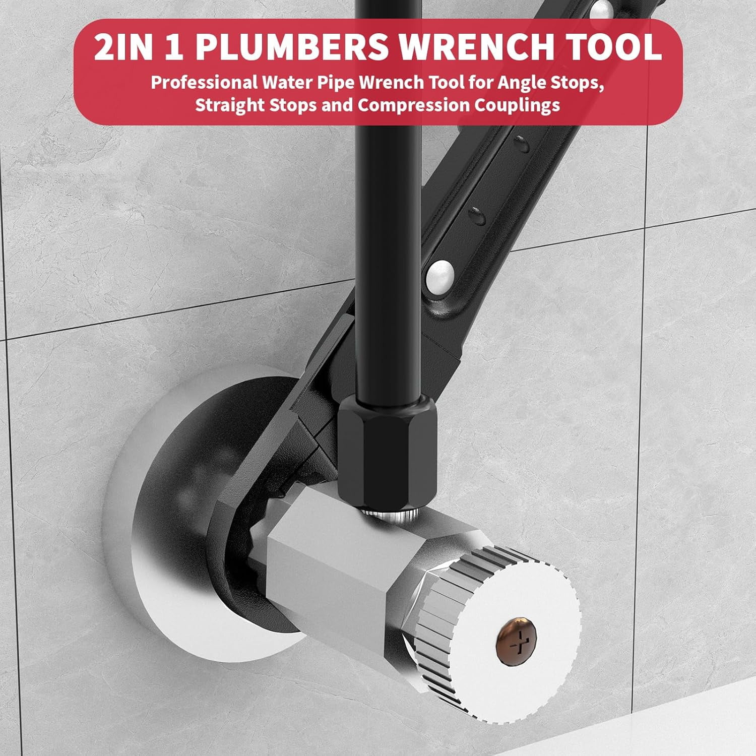 TRAHOOPlumbing Tools, Angle Stop Wrench AngleOn Wrench kit, plumbers