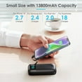 TRAHOOPortable Charger with Built in Cables, 13800mAh PD
