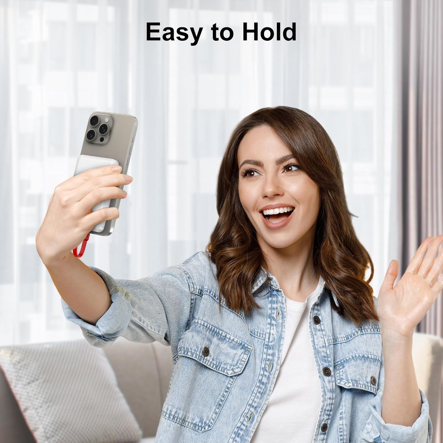 TRAHOOPortable Charger with Built in USBC Cable, S22 5000mAh Power