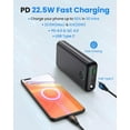 TRAHOOPortable Charger Power Bank 30000mAh USB C 22.5W Fast Charging