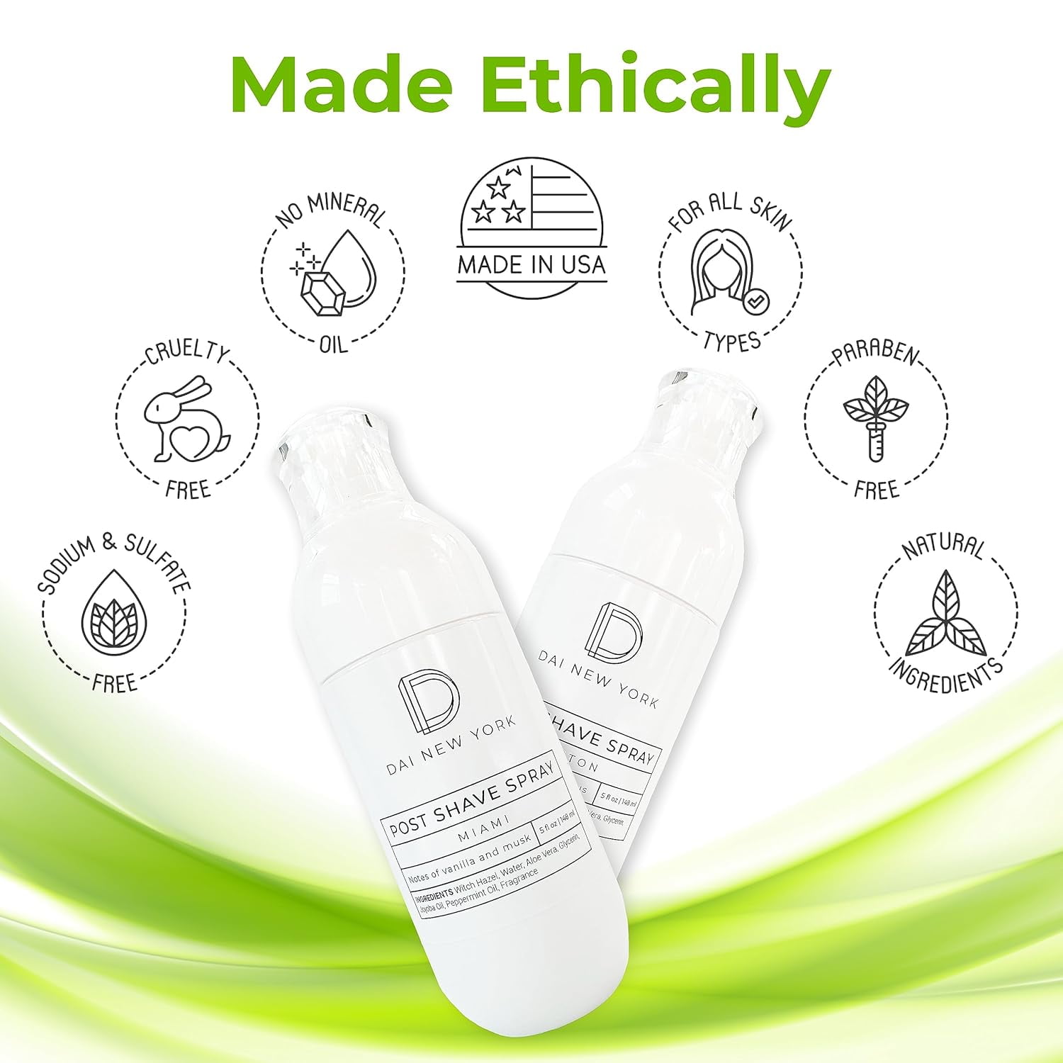 TRAHOOPost Shave Spray, 5 oz Natural Formula After Shave for Razor