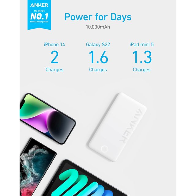 TRAHOOPower Bank, 10,000mAh Portable Charger (PowerCore PIQ), High