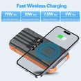 TRAHOOPowerBankSolarChargerWireless Charger, 33800mAh Portable