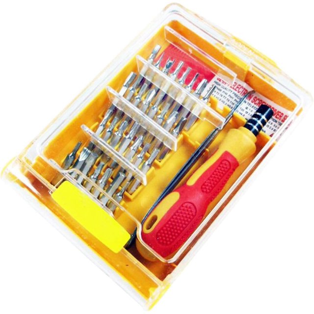 TRAHOOPrecision Screwdriver Set 32Piece MultiBit Screwdriver 1/4