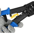 TRAHOORJ45 Crimp Tool Kit Pass Thru Cat5 Cat5e Cat6 RJ45 Crimping Tool