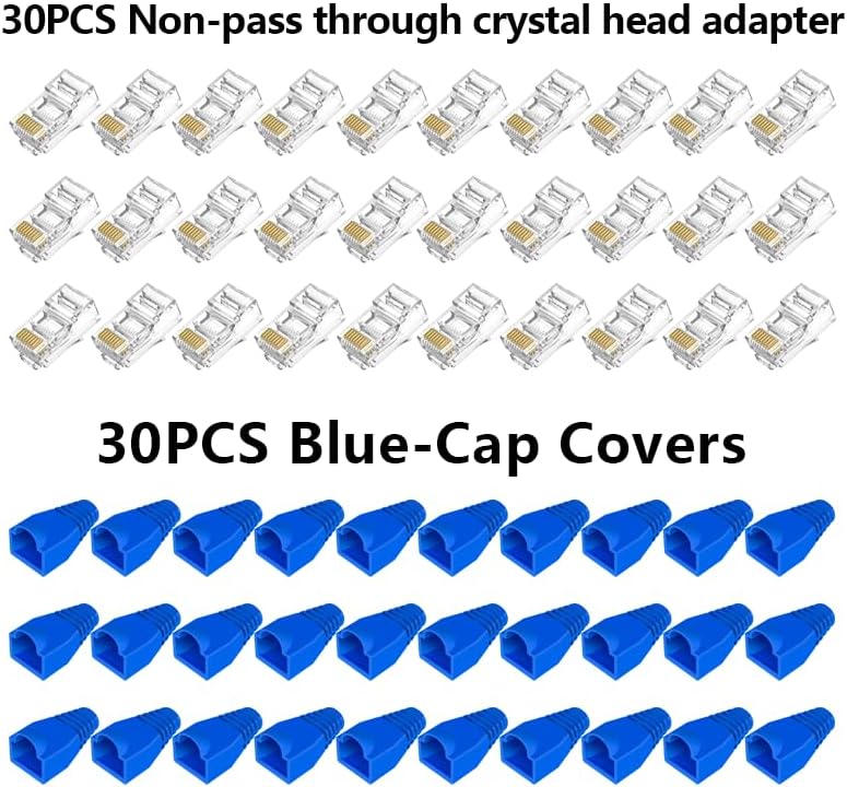 TRAHOORJ45 Crimp Tool Kit Crimping set Cut and Strip Network