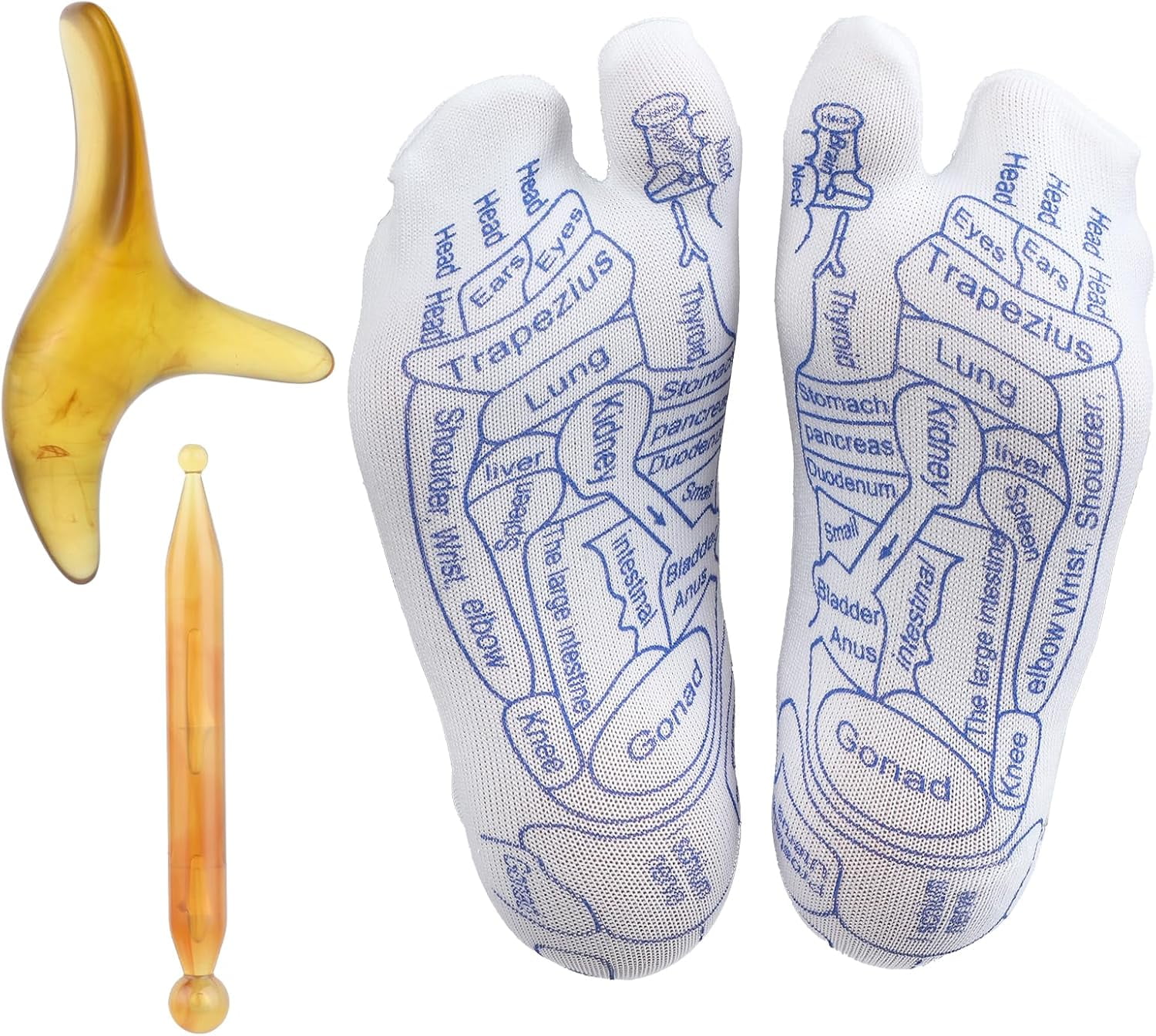 TRAHOOReflexology Socks Set, Acupressure Reflexology Socks with