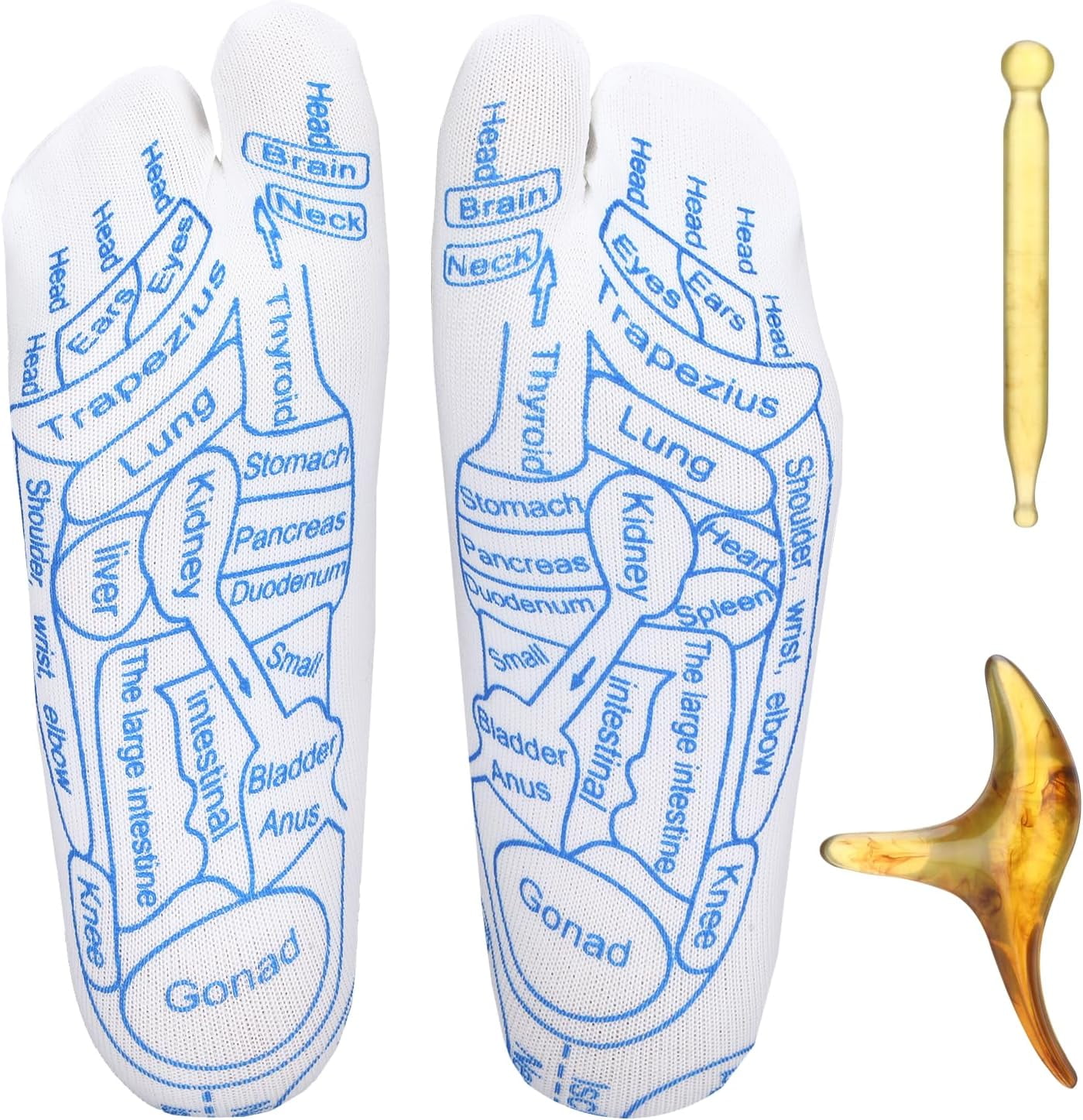 TRAHOOReflexology Socks with Tools, Reflexology Socks Massage Socks