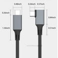 TRAHOORight Angle USB C to USB C Link VR Cable 20FT, USB C 3.1 Cable