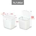TRAHOORoomate Under Counter Trash Can Space Saving Waste Bin for