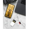 TRAHOOSD Card Reader for iPhone iPad, Dual Lightning & USBC Connector