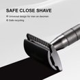 TRAHOOSafety Razor with 10 Double Edge Blades Refills, Single Blade