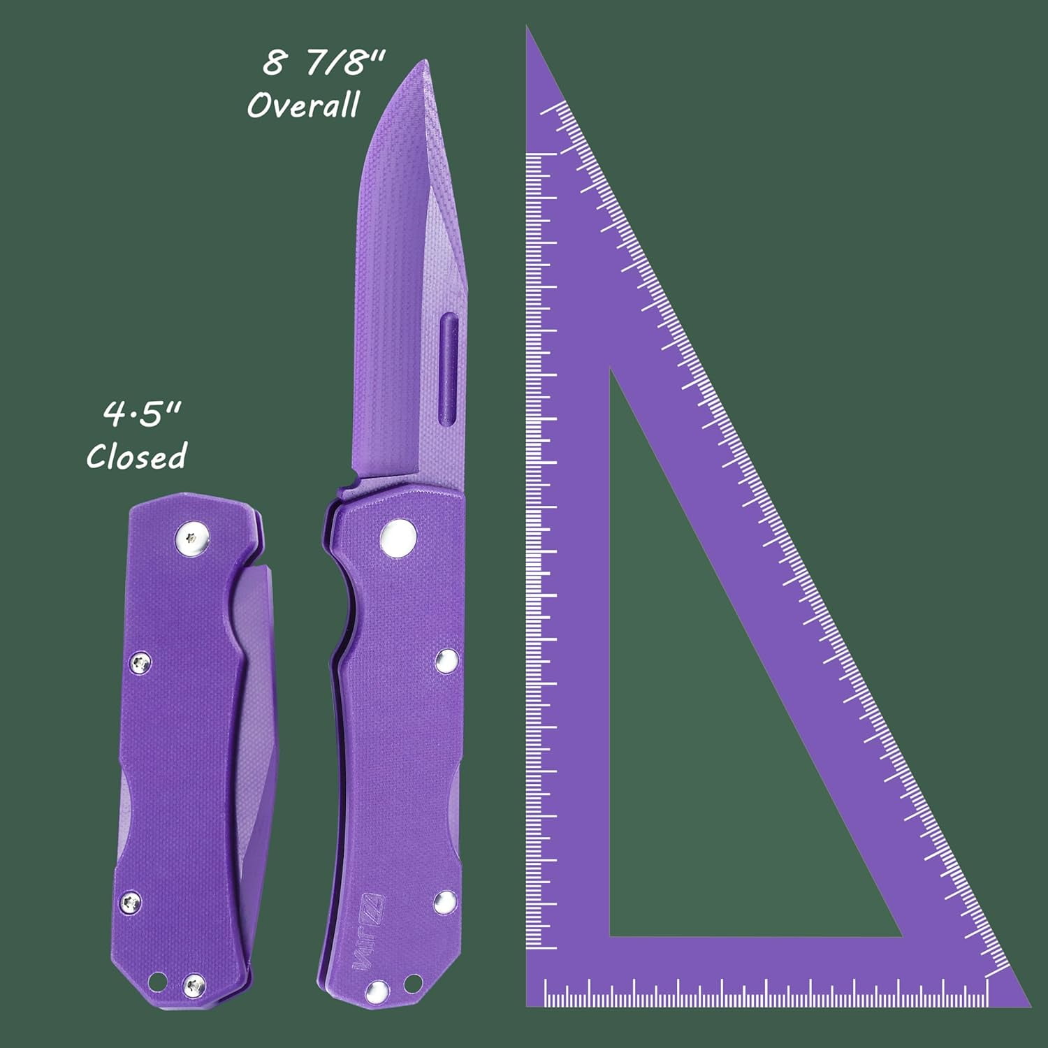 TRAHOOSafety Toy Knife, Kids Knives DIY Folding Knife Kit, Dull Blade