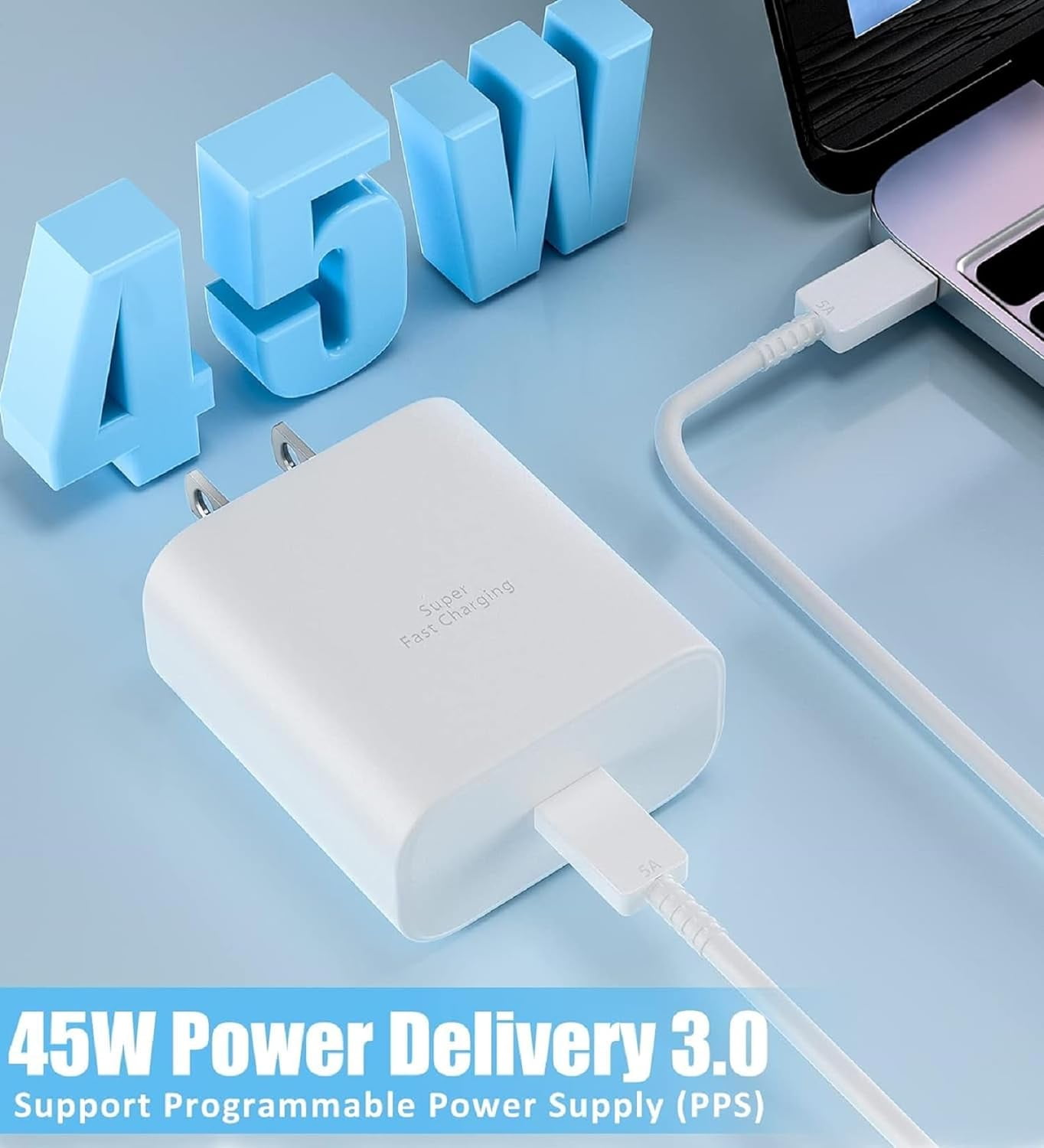 TRAHOOSamsung Charger Super Fast Charging 45W USB C Charger 6FT Type C