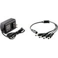 TRAHOOSecurity Camera Power Adapter with Splitter, Camera Cable 12V 2A