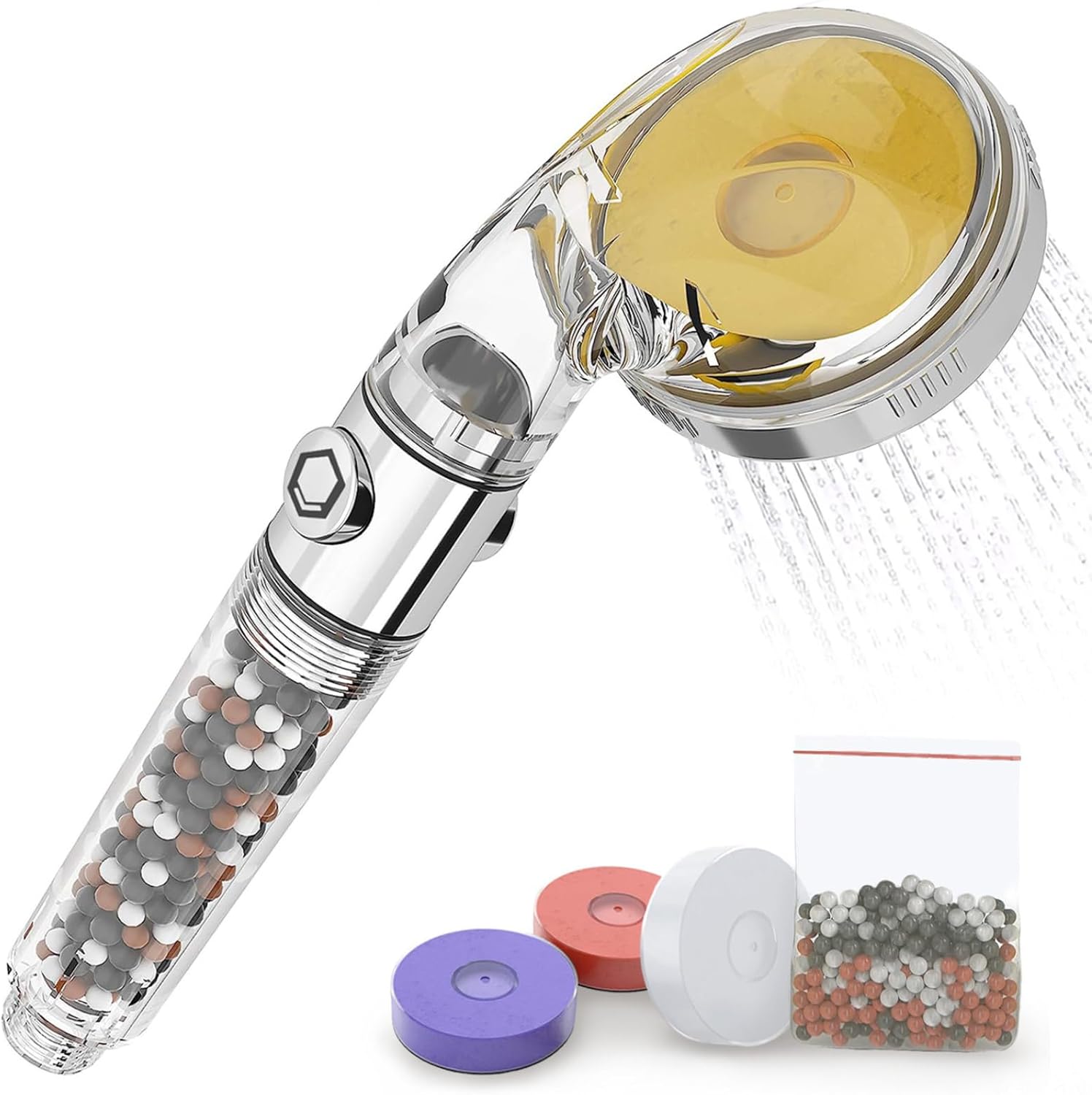 TRAHOOShower Head Filter, High Output with Vitamin C Shower Head