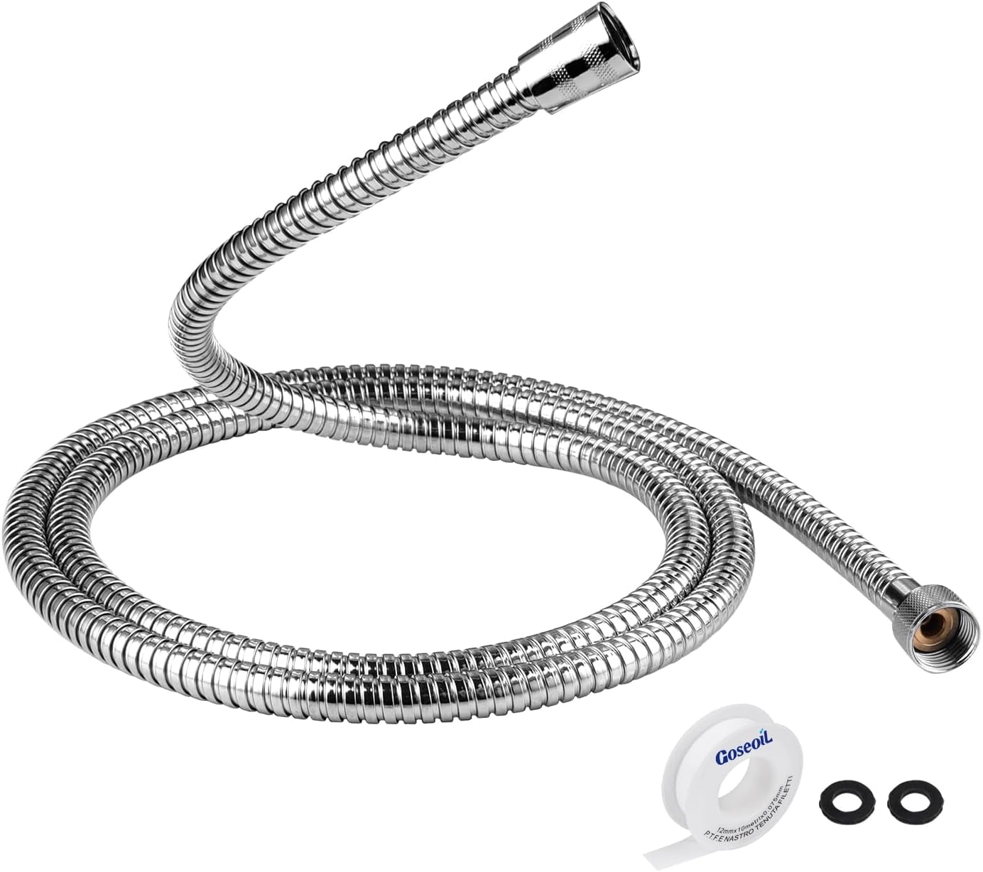 TRAHOOShower Head Hose 79 inches Shower Hose Replacement Stainless