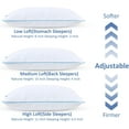 TRAHOOShredded Memory Foam Pillows for Sleeping 2 Pack Cooling Bed