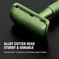 TRAHOOSingle Blade Safety Razor for Men & Women with 10 Stainless Steel Double Edge Blades