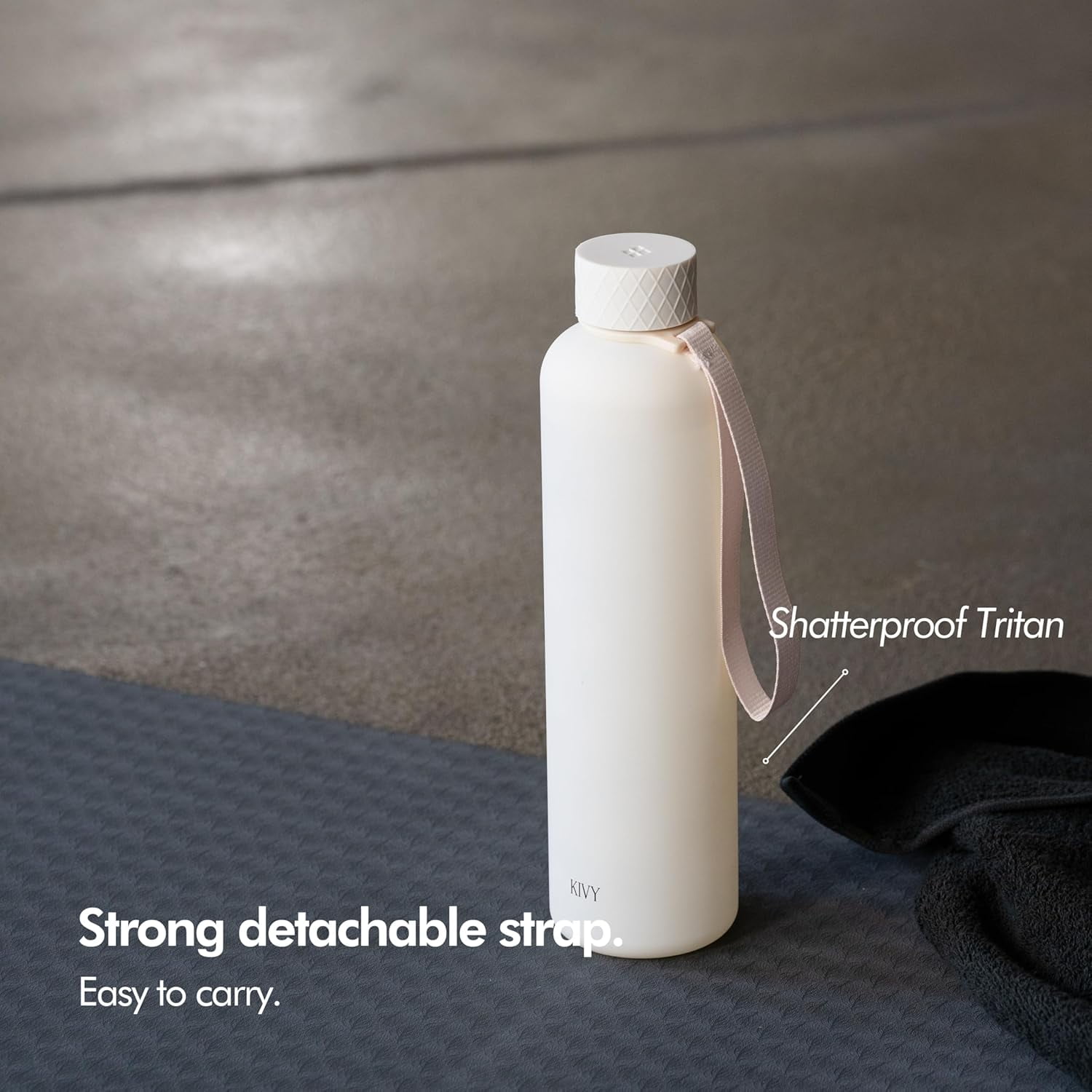 TRAHOOSlim Water Bottle 32oz [Lightweight & Shatterproof] Fits