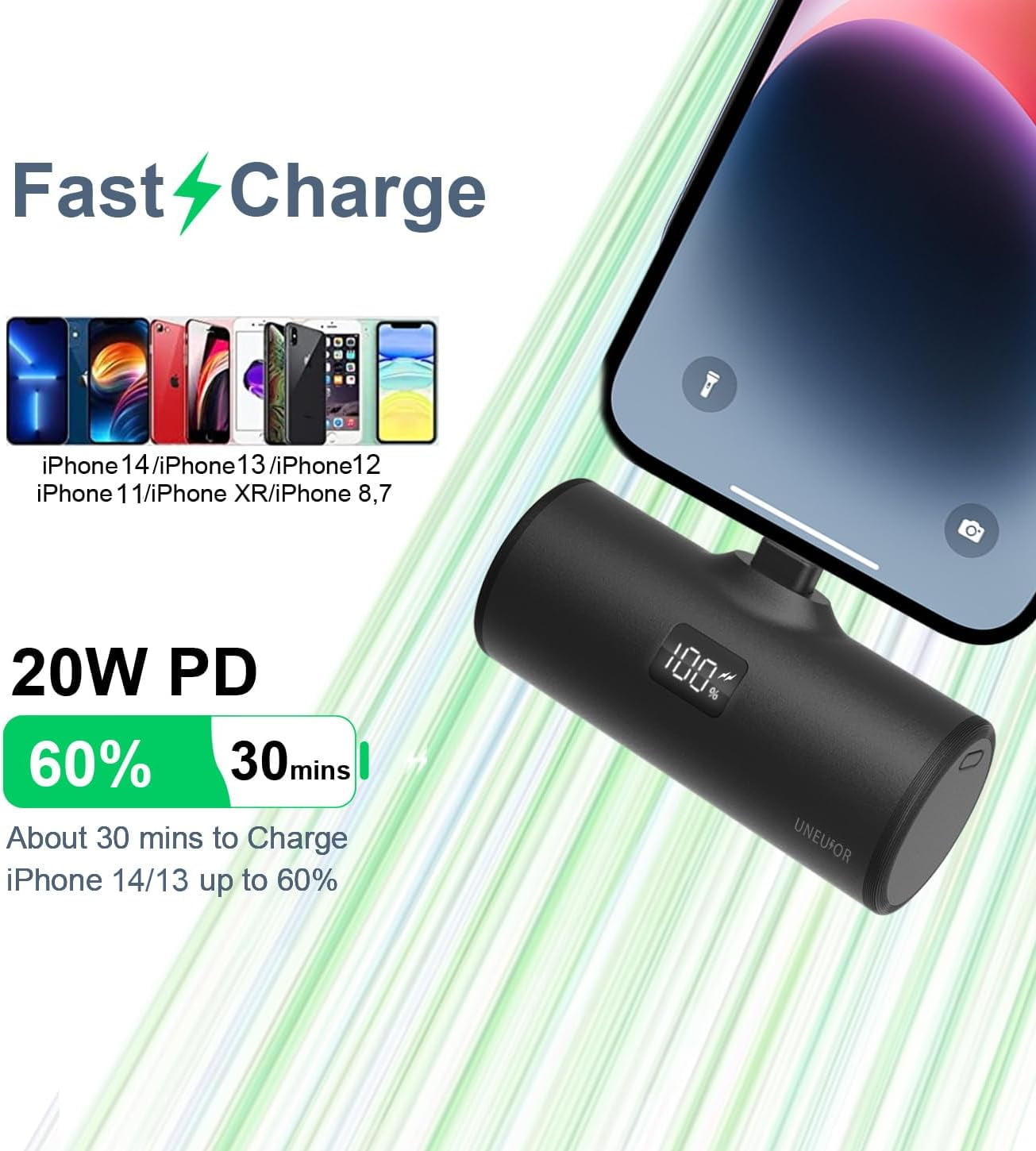 TRAHOOSmall Portable Charger 5000mAh Power Bank 20W PD