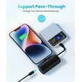 TRAHOOSmall Power Bank Builtin USB C Cable for iPhone 15 Pro Max