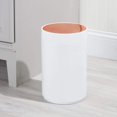 TRAHOOSmall Round Plastic Trash Can Wastebasket, Garbage Container Bin