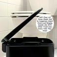 TRAHOOSoft Close, Slim Trash Can 6 Liter / 1.6 Gallon with Anti Bag