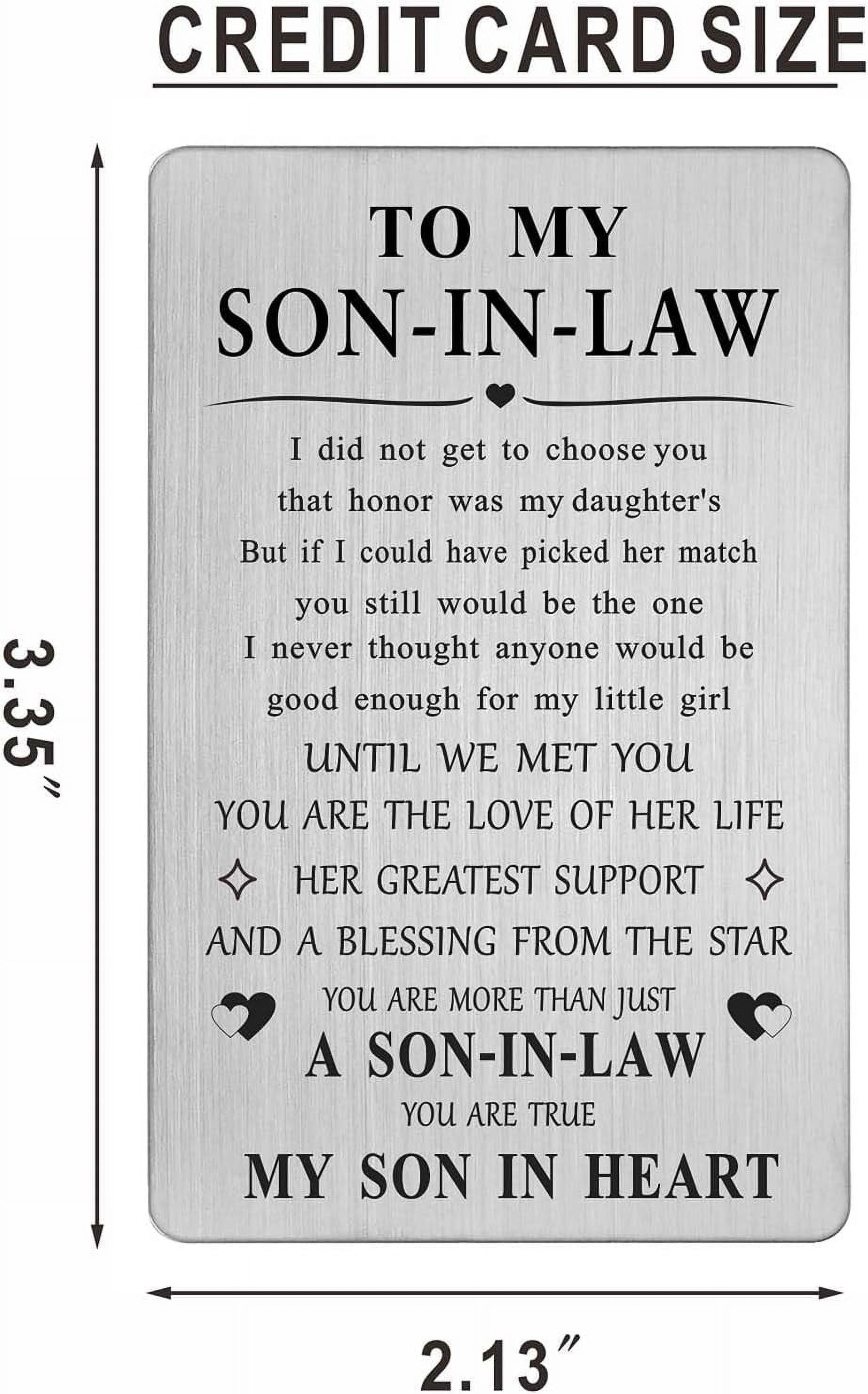 TRAHOOSon In law Gifts from Mother In Law Future Son In Law Birthday