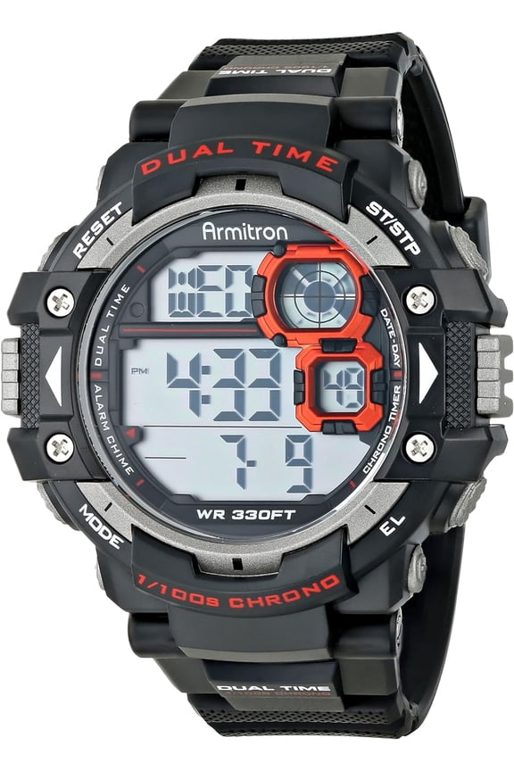 -Sport Men's Digital Chronograph Resin Strap Watch, 40/8309