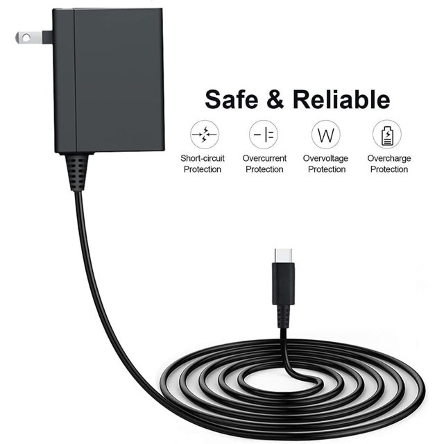 TRAHOOSwitch Charger Fast Charger AC Adapter for Nintendo Switch