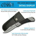 TRAHOOSzco Supplies 8.5” Black G10 Handled Lock Back Folding EDC