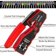 TRAHOOTAIWAIN CAT5/CAT6 Crimp Network Cable Cutter Tool Set, RJ45/RJ11