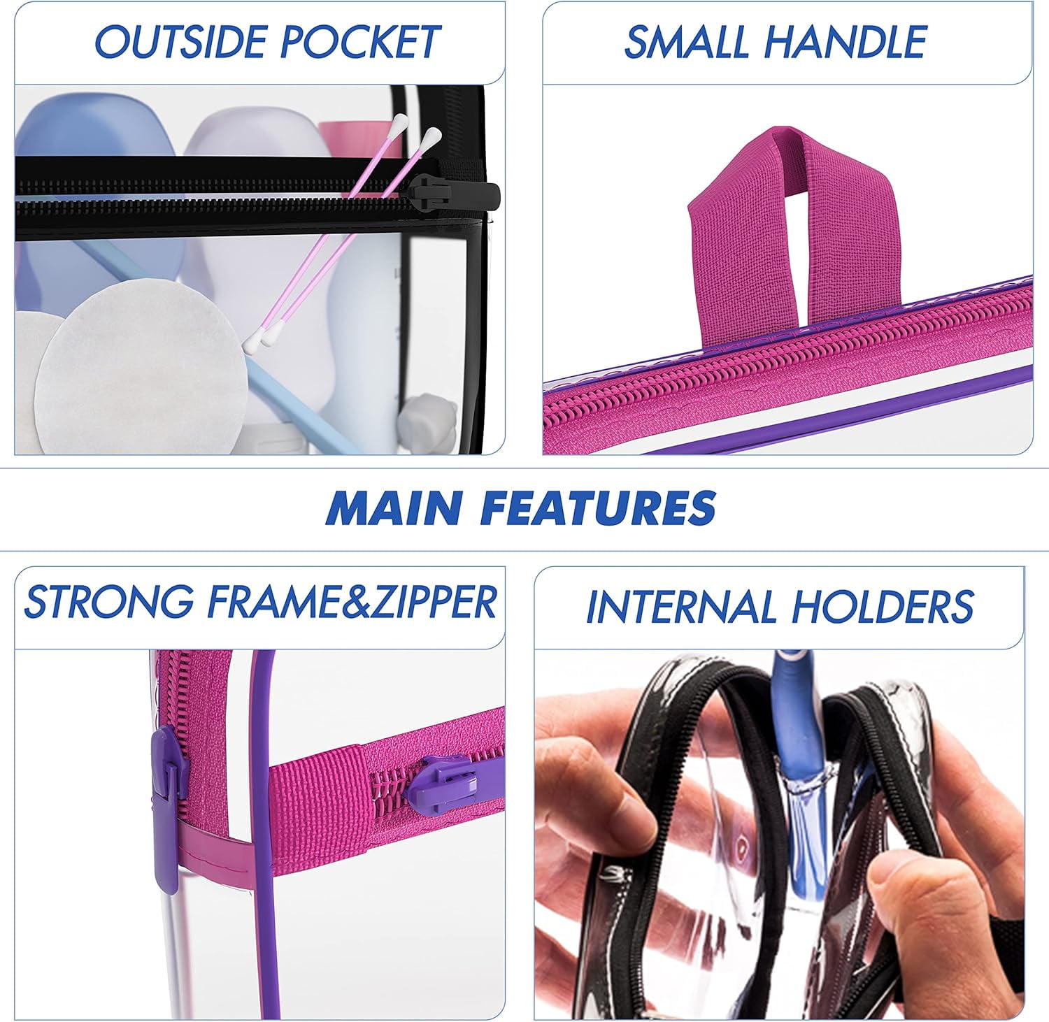 TRAHOOTSA Approved Toiletry Bag 311 Kids Toiletry Travel Bag with