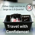 TRAHOOTSA Quart Size Bag Approved for Carry On Travel One (1) Quart