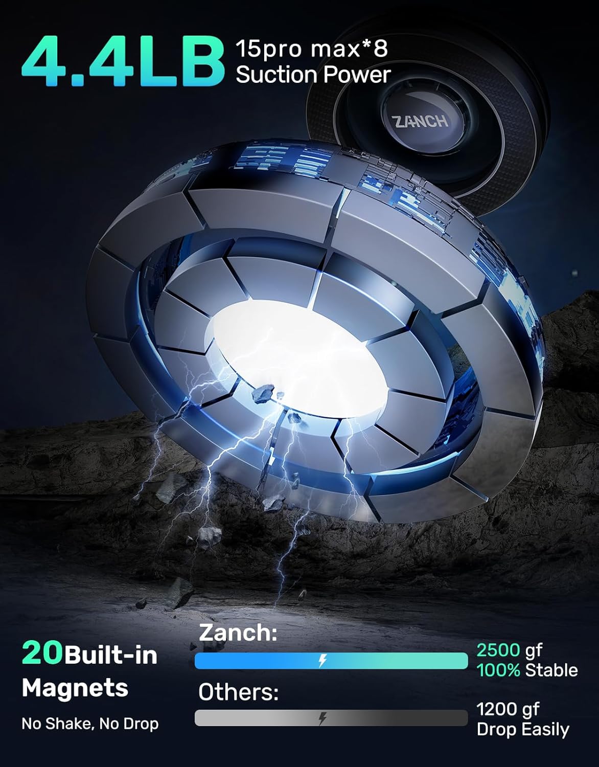 TRAHOOTesla Phone Mount [Strong Lock] for MagSafe Car Mount