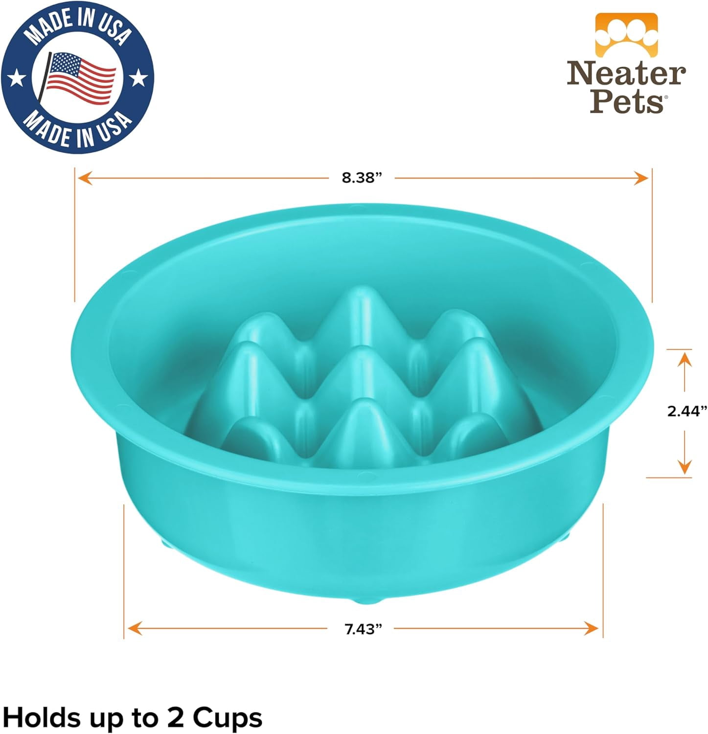 TRAHOOThe Niner Slow Feed Bowl Raised Peaks Slow Down Pets Eating