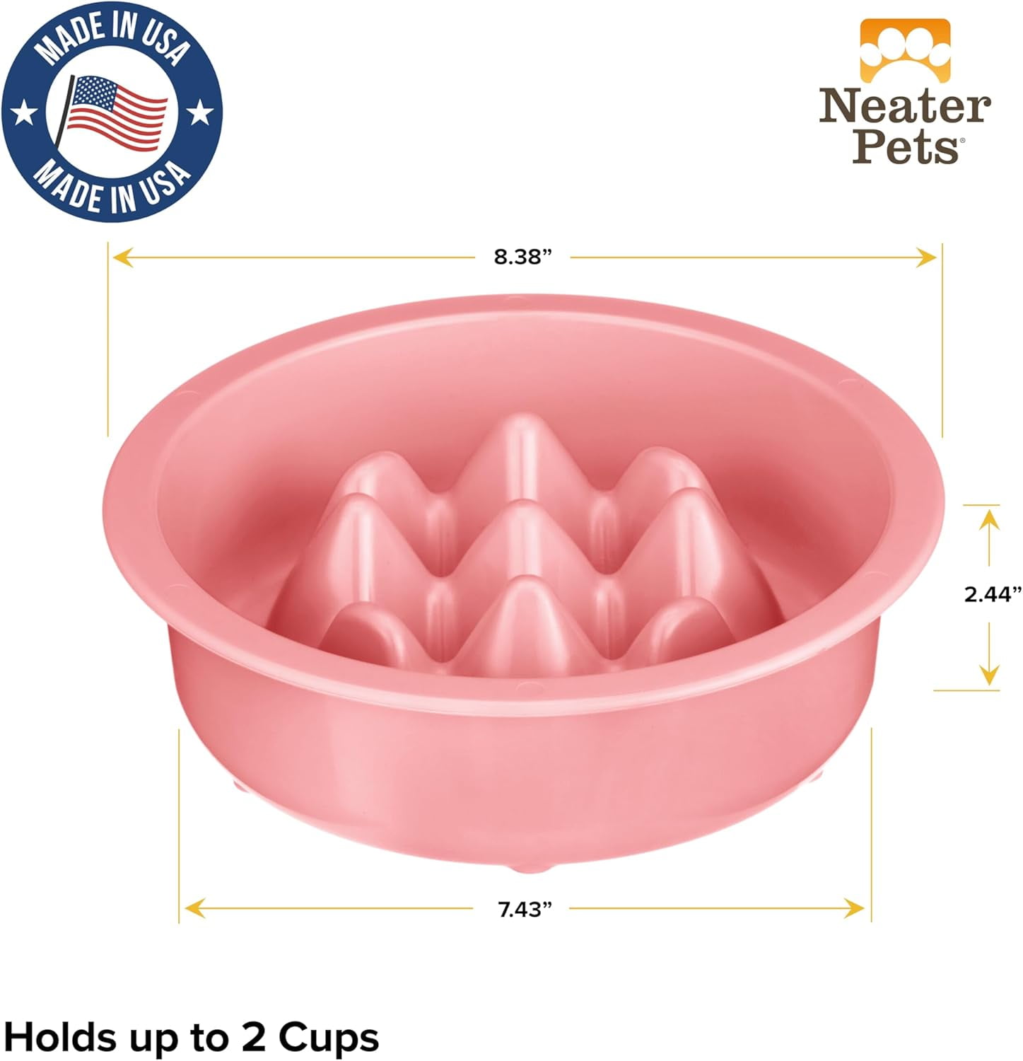 TRAHOOThe Niner Slow Feed Bowl Raised Peaks Slow Down Pets Eating